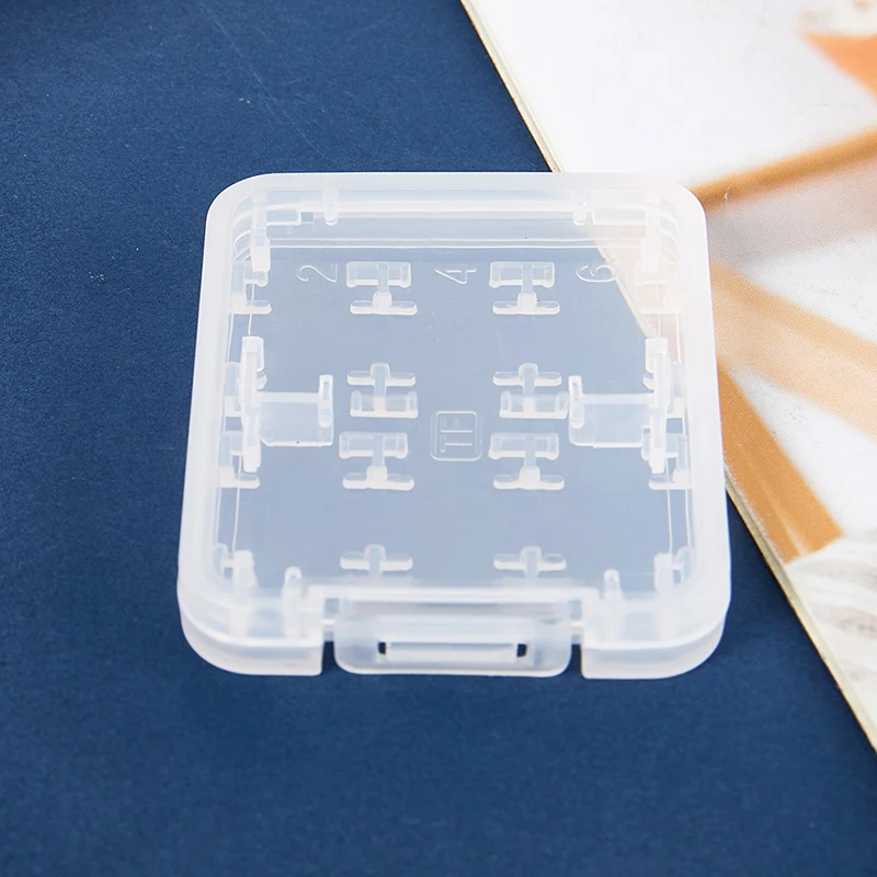 1Piece Transparent Protector Holder Micro Box For SD SDHC TF MS Memory Card Storage Case Plastic Boxes