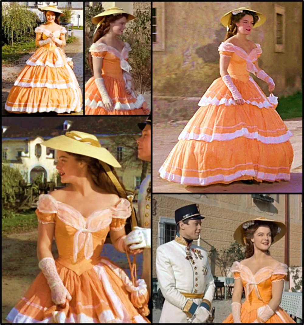 Yellow Empress Sisi Cosplay Dress Scarlett Costume 1860s Civil War Vintage Victorian Southern Belle Princess Sissi Dress Gown