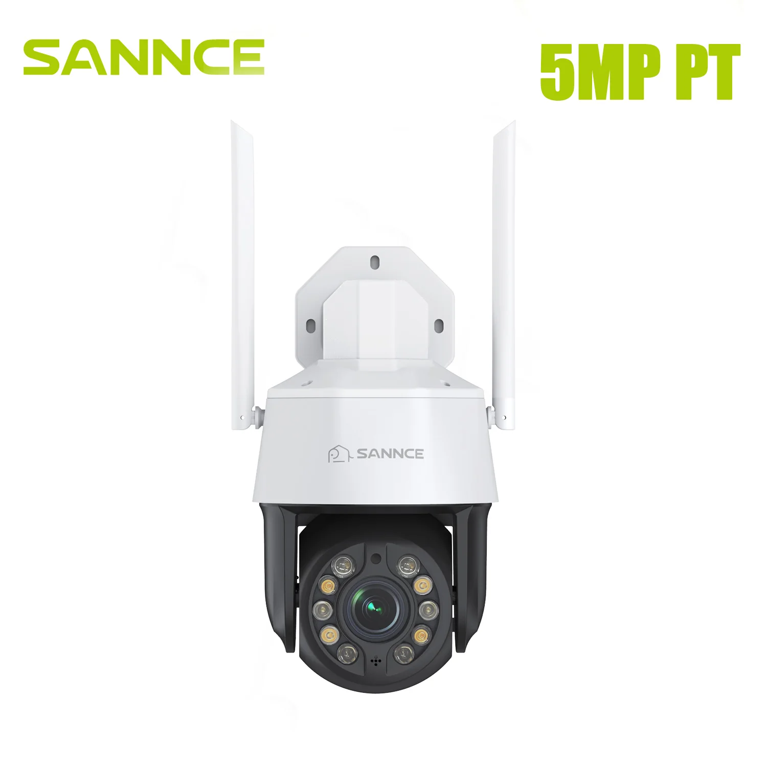 SANNCE 5MP 20X Optical Zoom PTZ Wireless Security IP Camera Color Night Vision AI Human Detect Auto Tracking Two-Way Audio