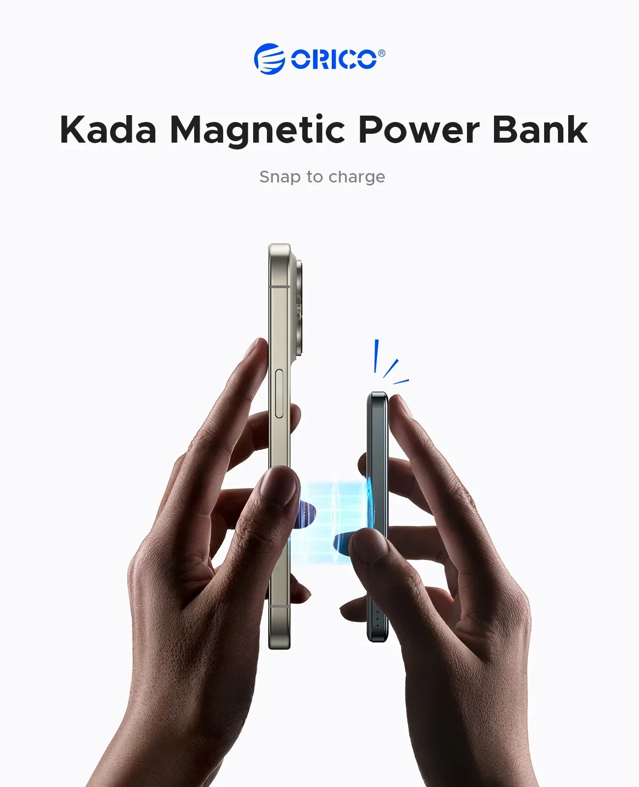 ORICO Kada Magnetic Power Bank 10000mAh PD22.5W Wireless Powerbank Slim Charge Pal Portable Quick Charge Battery Charger.