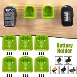 Wall Mount Battery Storage Rack Fixed Bracket for RYOBI 18V One+ Ni-cd Li-ion Battery P107 P108 Lithium Battery Holder