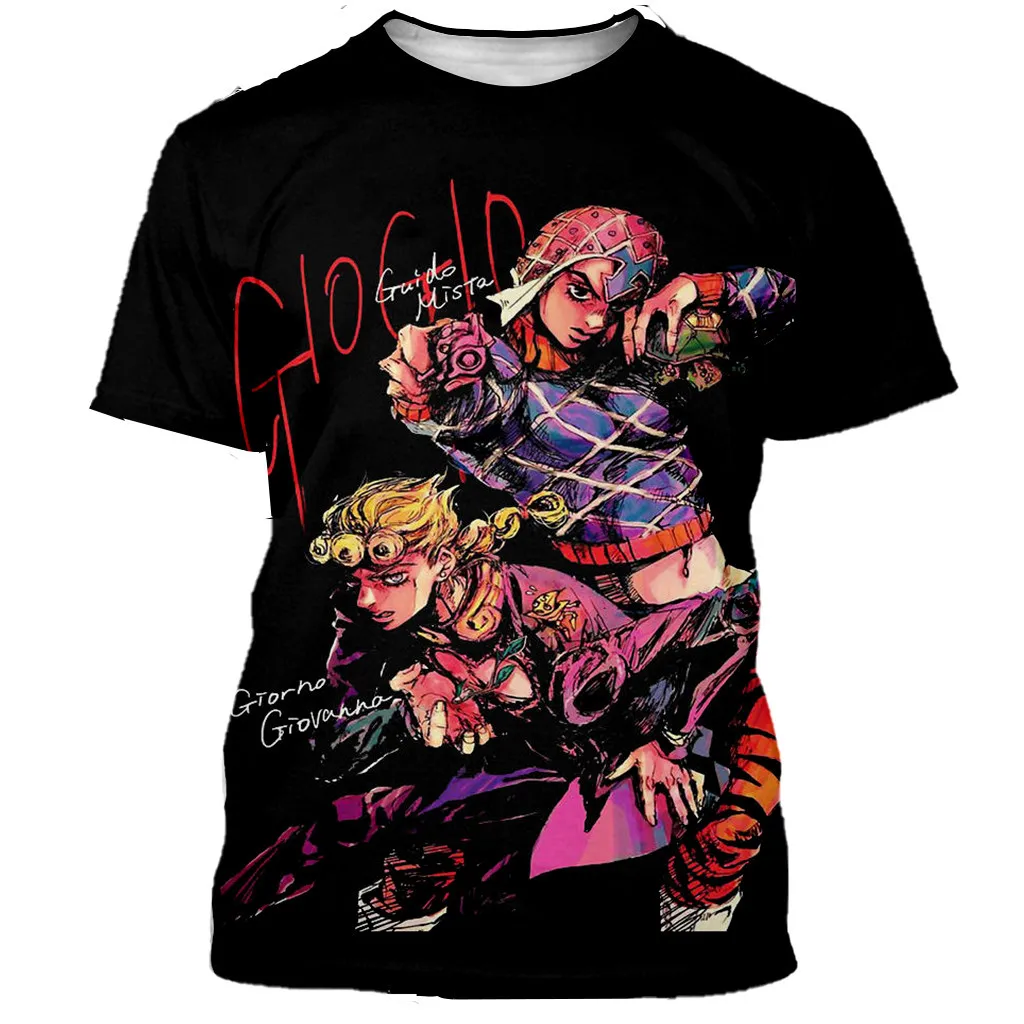 3D JoJo Bizarre Adventure Men/women New Fashion Printed T-shirts Streetwear Tops Tee