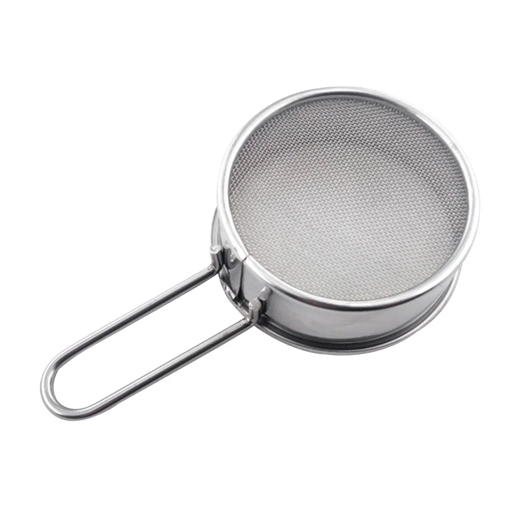 

Stainless Steel Flour Sieve Sturdy Filter Household Sugar Powder Sifter Home Baking Portable
