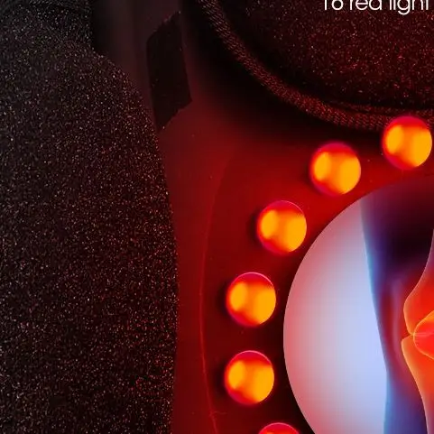 

US Stock Electric Knee Massager 3 Gear Hot Compress Knee Massage Knee Support Pad Shoulder Massager Relive Joint PainRechargeabl