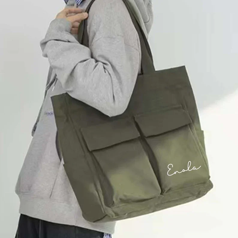 Personalised Shoulder Tote Bag Women's Handbag Custom Ladies Hand Bag Custom Canvas Tote Bag School Bag
