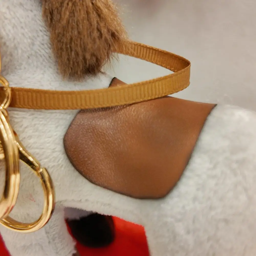 Durable Plush Keyring Plush Horse Keychain Pendant Kids Backpack Charm Accessory Handbag Luggage Decorative Keyring for Children