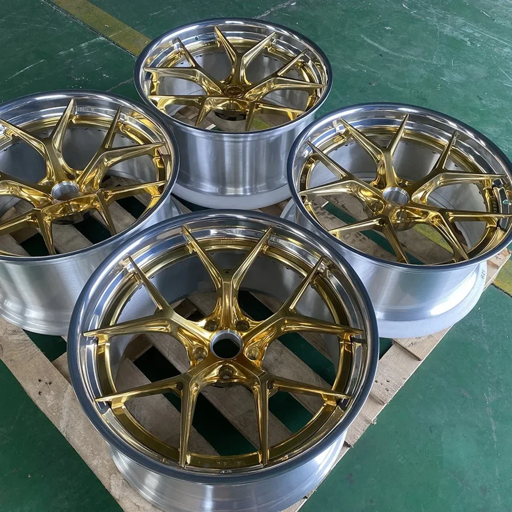 Factory Direct Sales 2 Piece Wheel 24 Inch 6061-T6 Alloy Custom Forged Car Wheel Rim