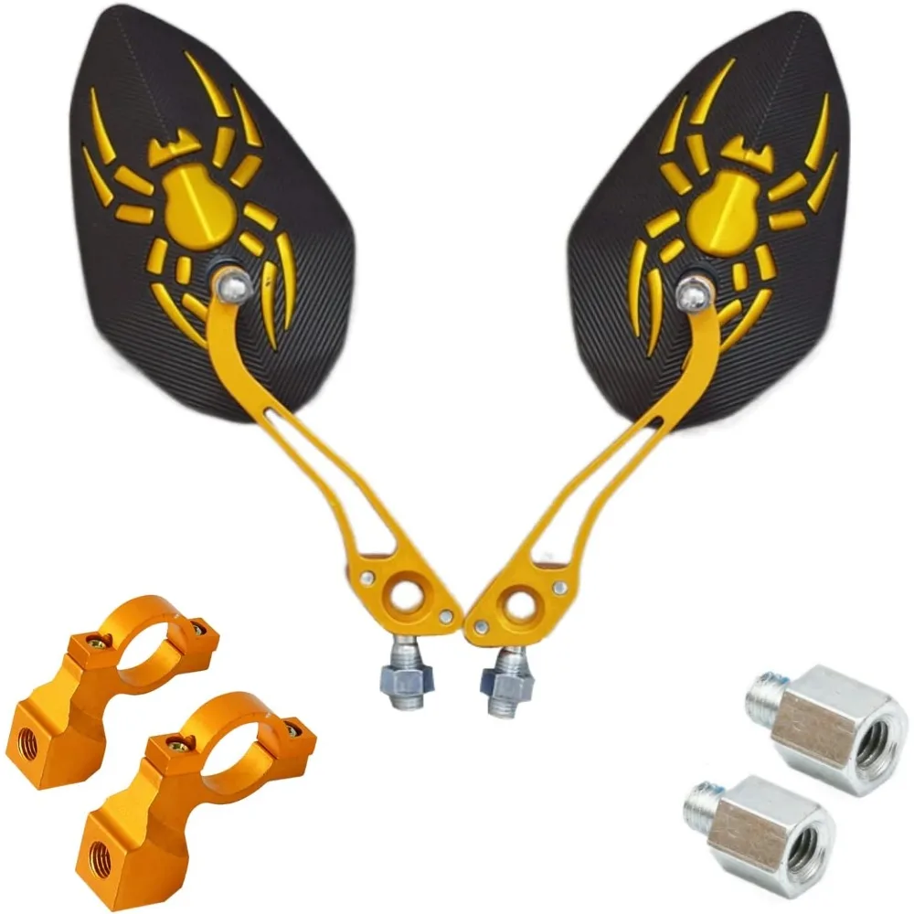 

Handlebar Rear View Mirrors For Mountain Road Bike, 2pcs bike rear view mirrors with Wide Angle Mirror, Adjustable Rotatable Han