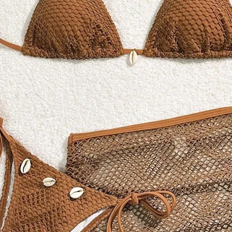 جديد مثير البيكينيات الإناث المايوه النساء ثلاث قطع ملابس الشاطئ ملابس سباحة لباس سباحة البرازيلي مجموعة البكيني بركة السباح