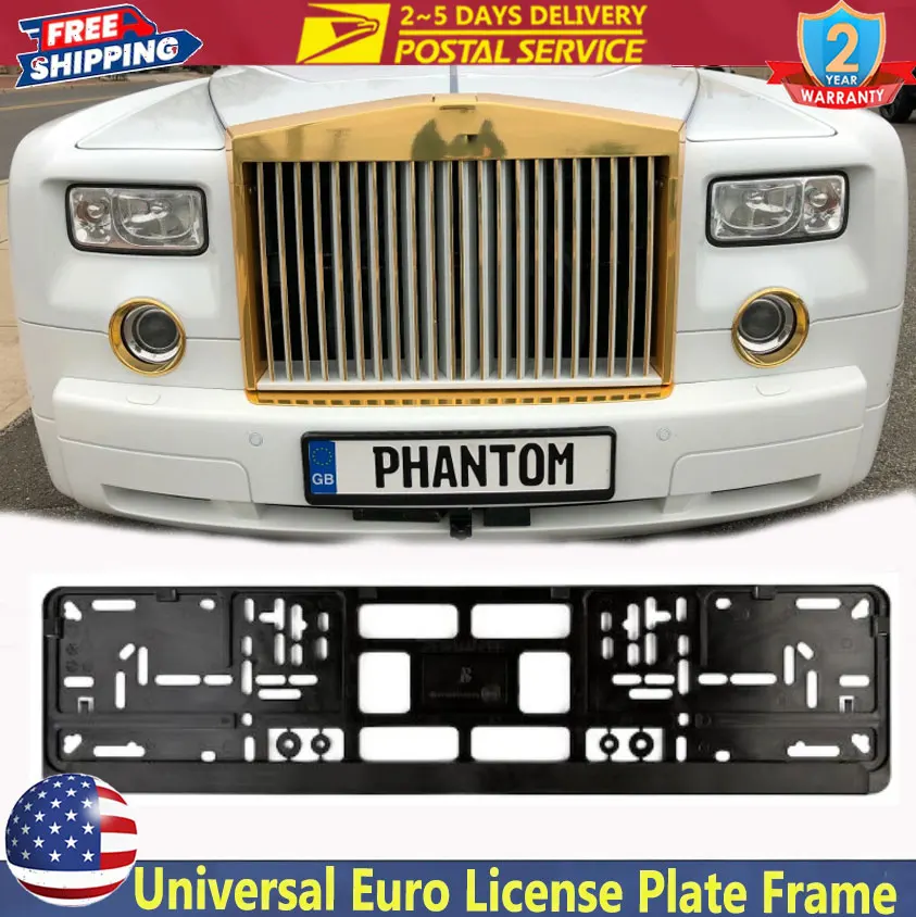 

Универсальный размер, рамка для номерного знака евро, держатель для бирки, монтажный кронштейн для рамки бампера, водонепроницаемый держатель с монтажным номерным знаком