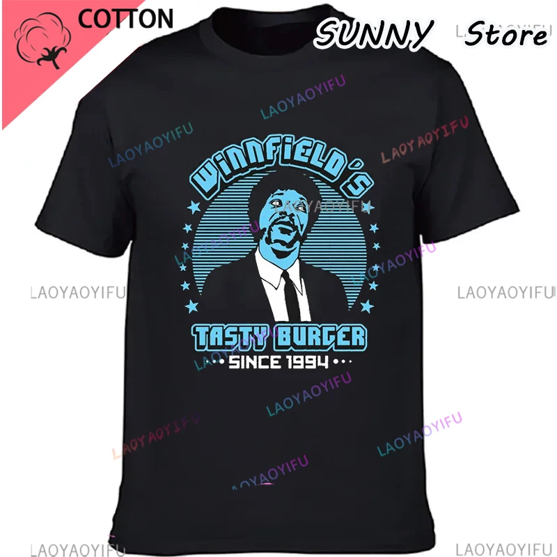 Funny Casual Pulp Fiction Movie Say What Again!  Jules Winnfield T Shirt Classic Punk High Quality Tshirt Crewneck Men Clothes