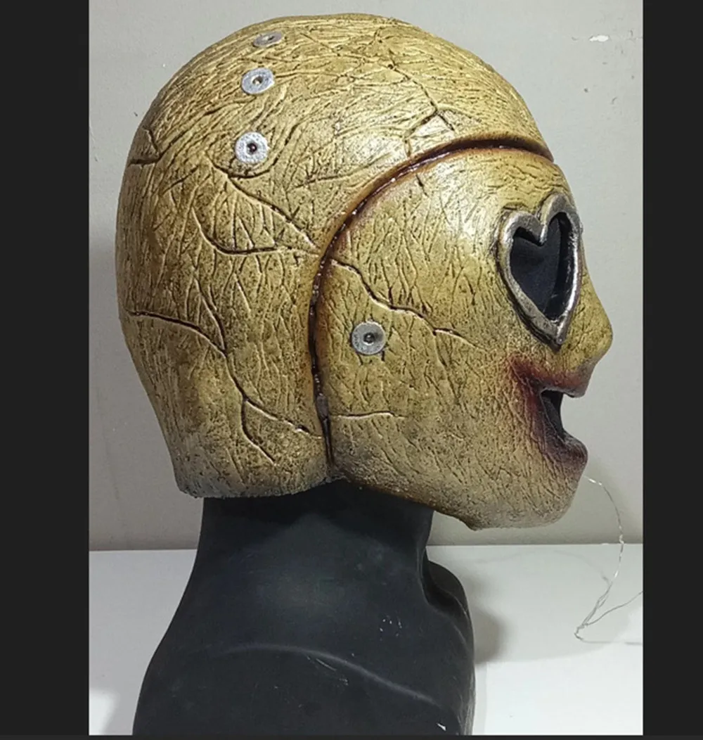 Herzaugen Gruselige Latex-Maske für Erwachsene für Geisterhaus-Party und Karneval Herzaugen-Maske – Detail 3