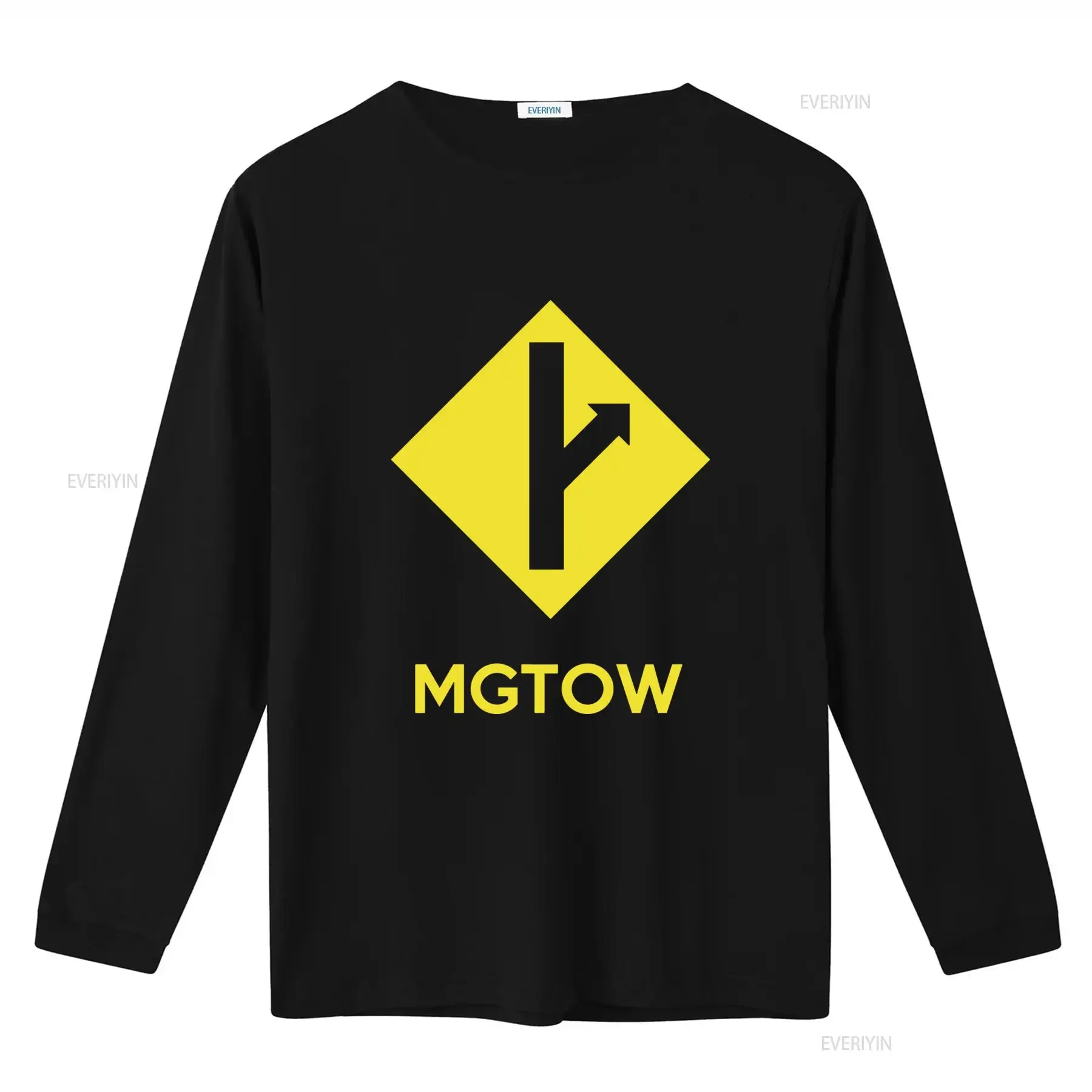 Mgtow Men Going Their Own Way Yellow Sign Arrow T Shirt vintage Washed Casual fashion Comfortable homme graphic Versatile