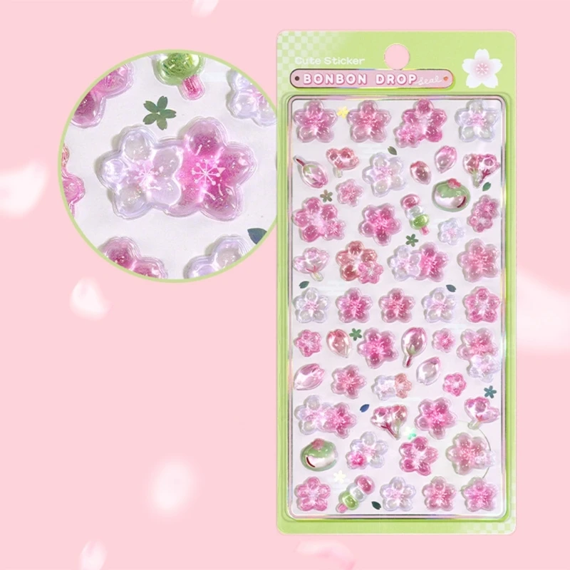 Autocollant fleurs 3D