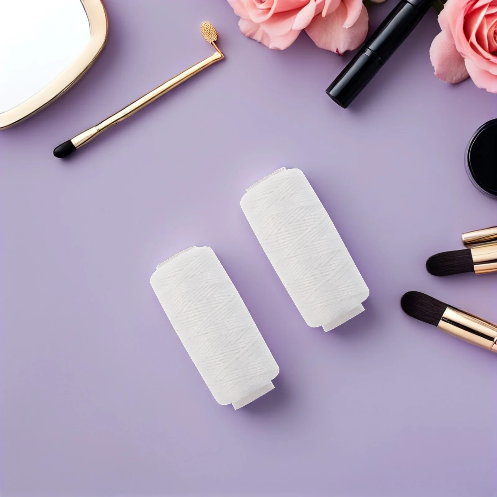 Fil à enfiler en coton pour le visage, outil d'épilation du visage, fil à enfiler des sourcils, épilateur pour peau lisse, élimine l'excès de cheveux, 6 pièces