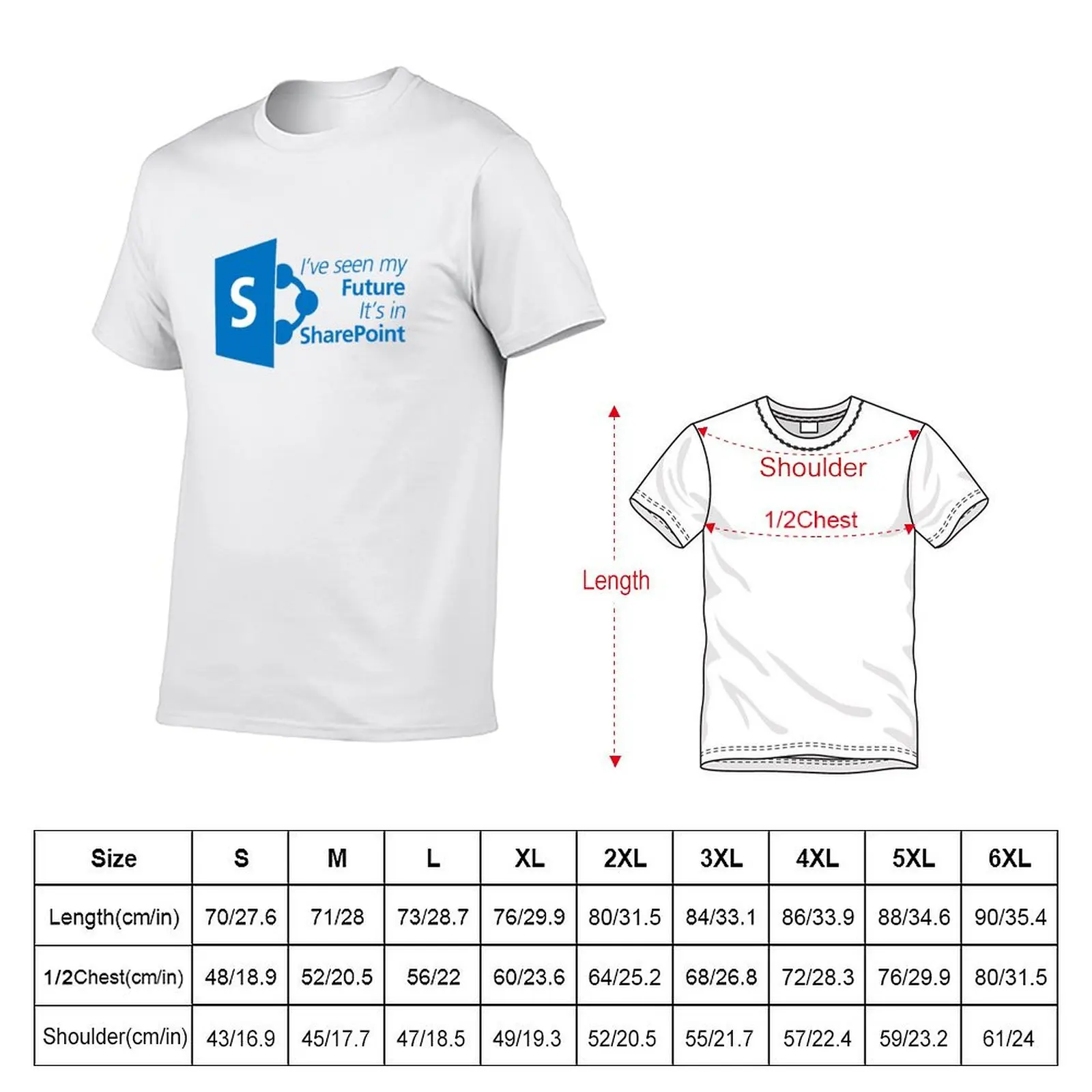للمستقبل رجل قمصان تي شيرت القطن تي شيرت الرجال تي شيرت جودة SharePoint 100% القطن عالية المطبوعة رجل t #5