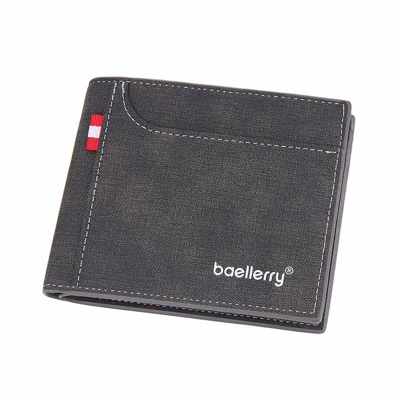 

2025 New Men Wallet Short Simple Soft PU Leather Light Money Clip Vintage Business Wallet for Male Billfold Id Card Photo Holder