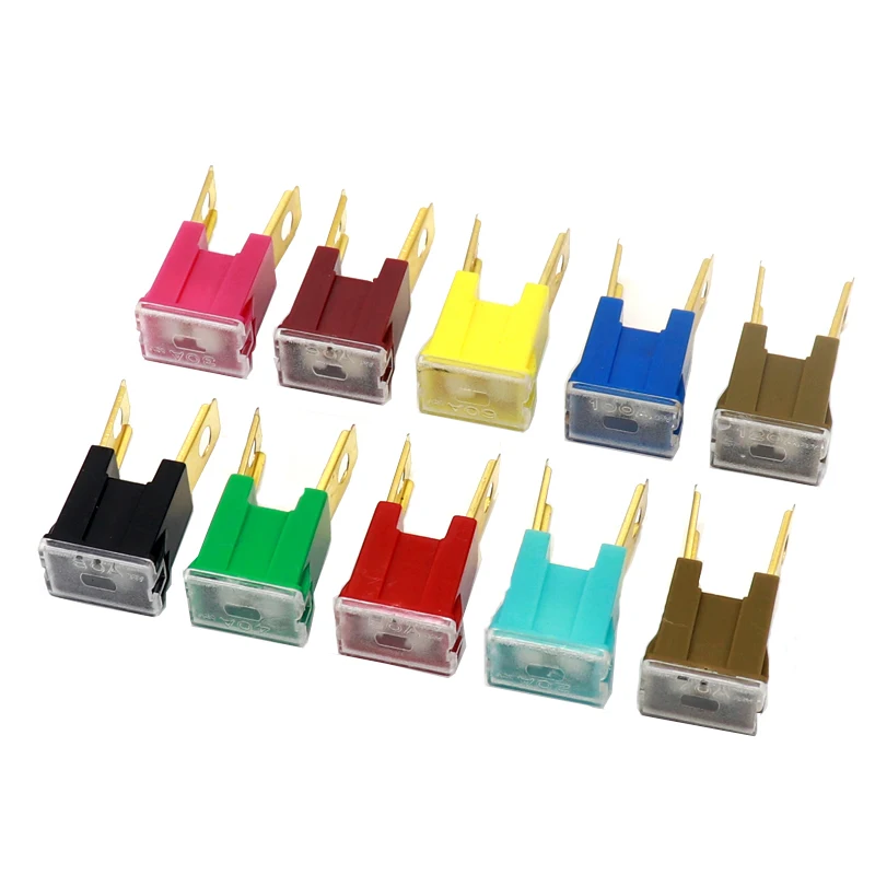 【5-2PCS】Automotive Car truck van square Fuse long feet male Fuse 20A 30A 40A 50A 60A 70A 80A 90A 100A 120A