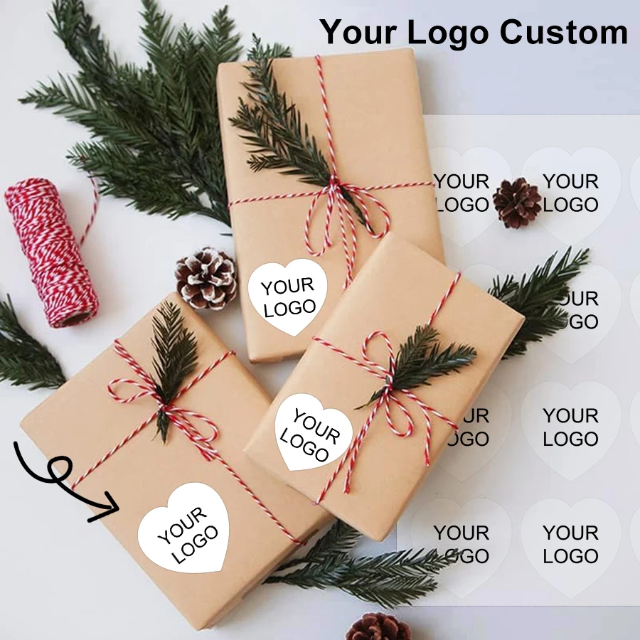 

Custom Heart Photo Stickers - Personalized Wedding Favors, Thank You Gifts with Waterproof Vinyl for Events & Business Decor