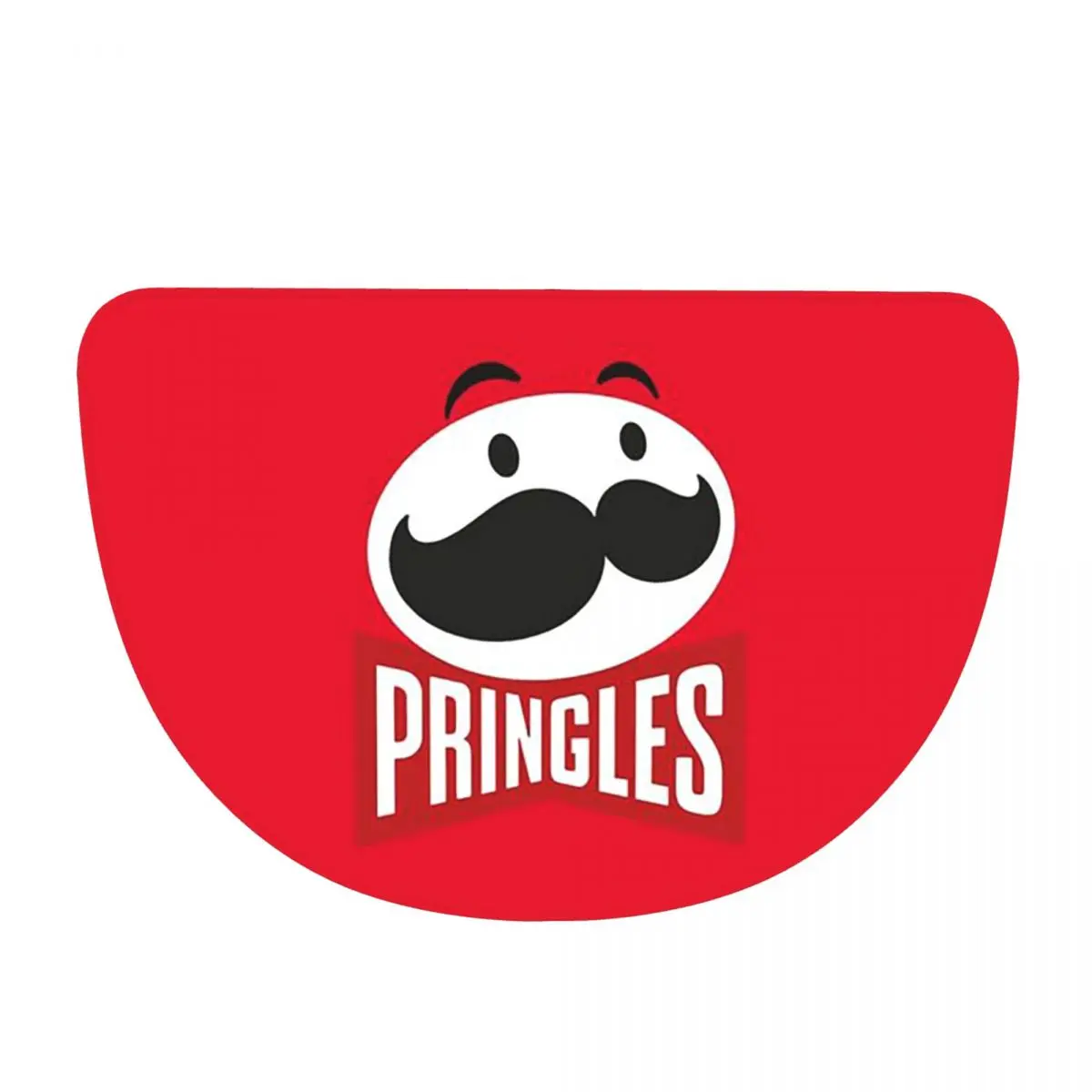 Potato Crisps Chips Pringles Print Soft Flannel Half Round Doormat Non Slip Bathroom Mat Absorbent Floor Carpet for Living Room
