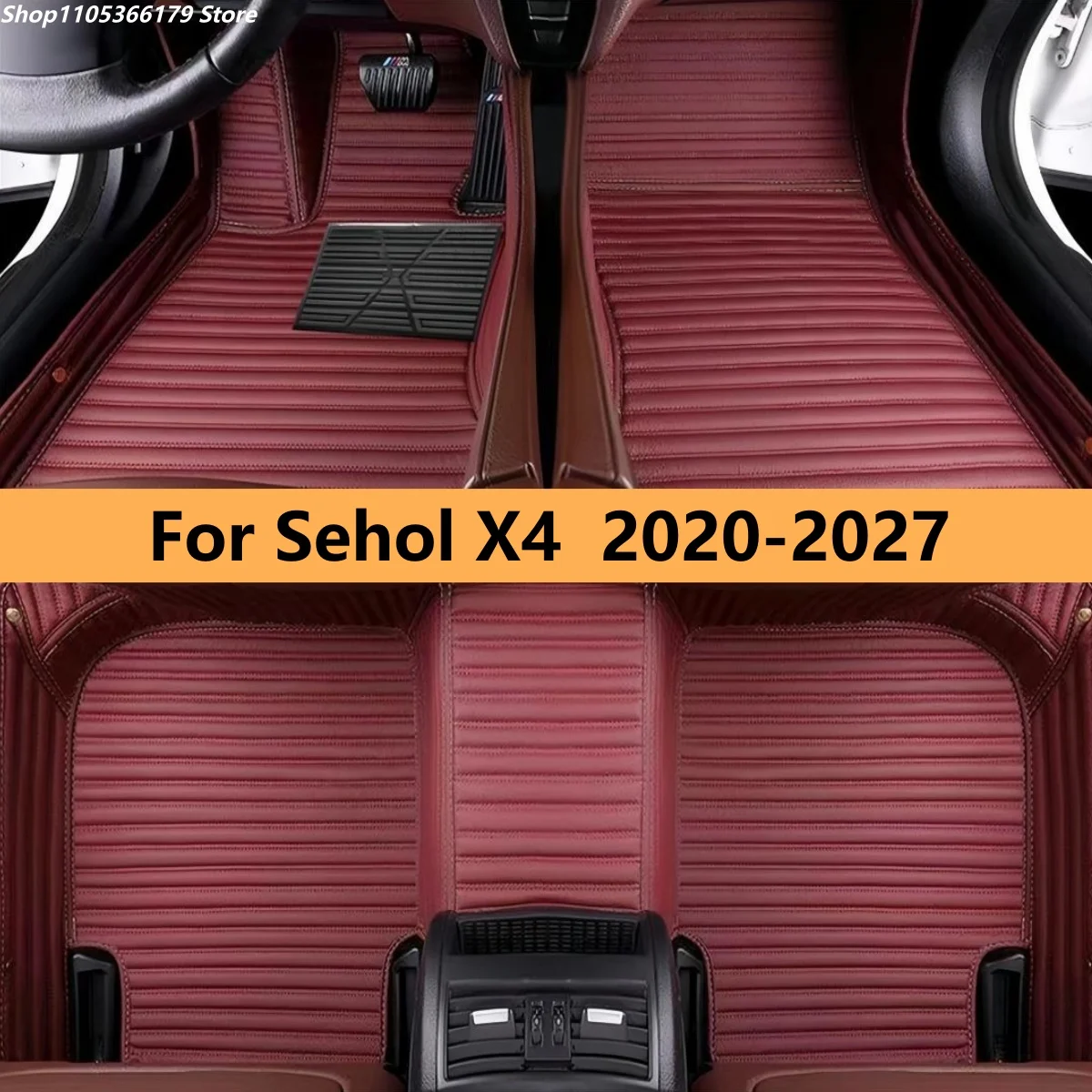 

Auto Floor Mats Fit For Sehol X4 2020 2021 2022 2023 2024 2025 2026 2027 Car Leather Carpet Pads Full Set Foot Matts Rugs