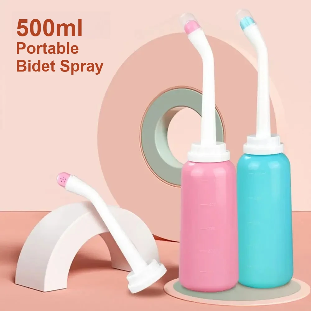 

500 мл портативный спрей для биде, ручное дорожное биде для беременных женщин, очищающая бутылочка для мытья воды для малышей, душа для мамы