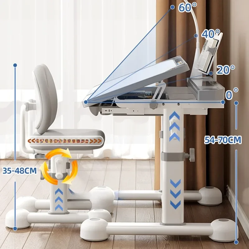 مكتب غرفة الأطفال الابتدائية الصغيرة للأطفال مجموعة كراسي طاولات أثاث اللوازم المدرسية دراسة الفصول الدراسية للطلاب #3