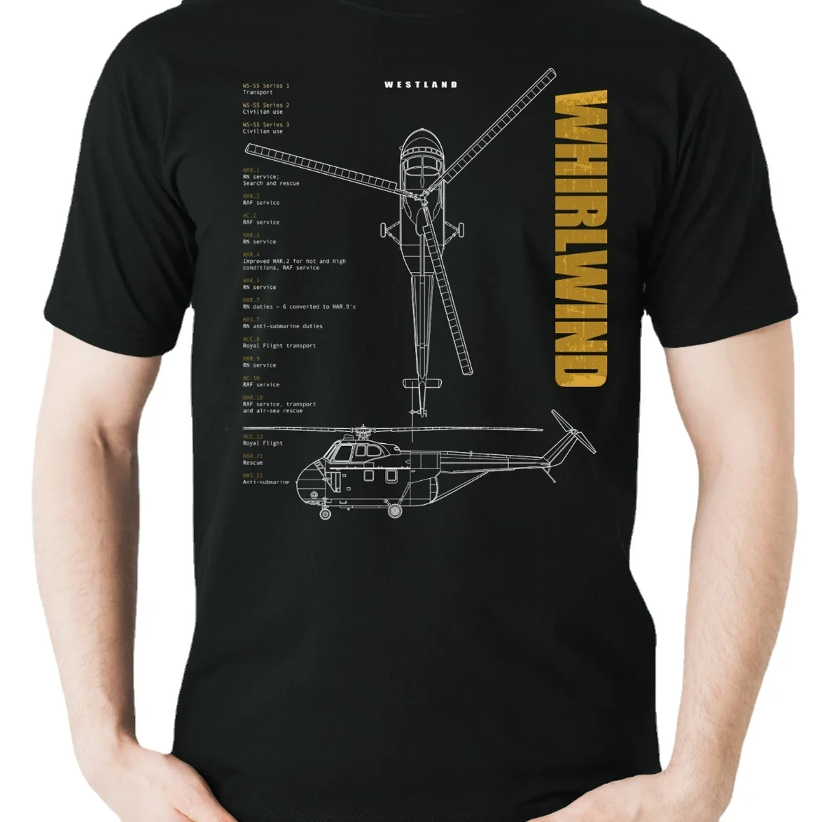 Westland Whirlwind Helicopter T-Shirt. Summer Cotton O-Neck Short Sleeve Mens T Shirt New S-3XL