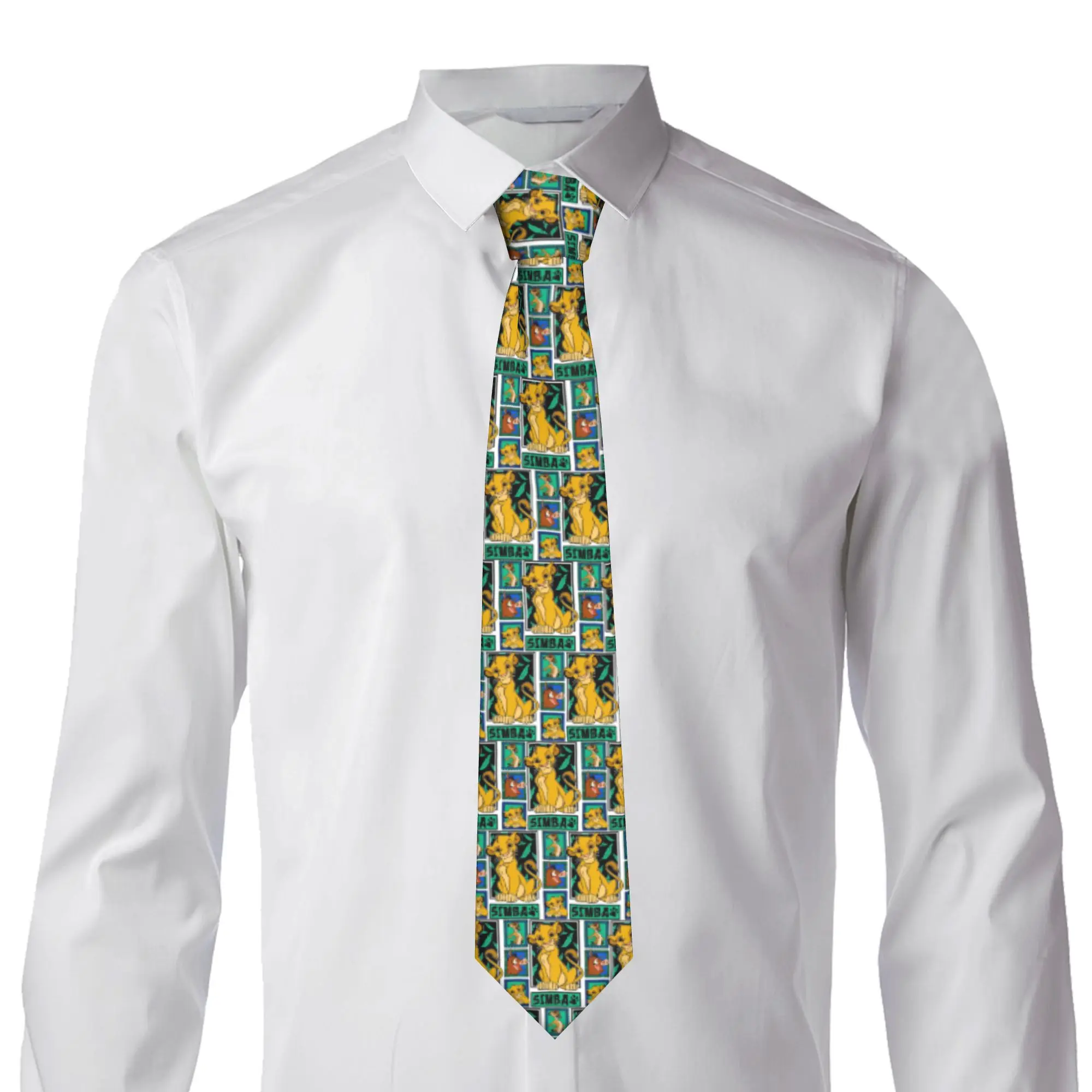 Fashion Anime The Lion King  Tie for Business Personalized Men Cartoon  Necktie