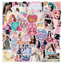 50Pcs Singer Melanie Martinez Stickers for Water Bottles Laptop Suitcase Scrapbooking Journaling Kids Adults Teens Toy Gifts