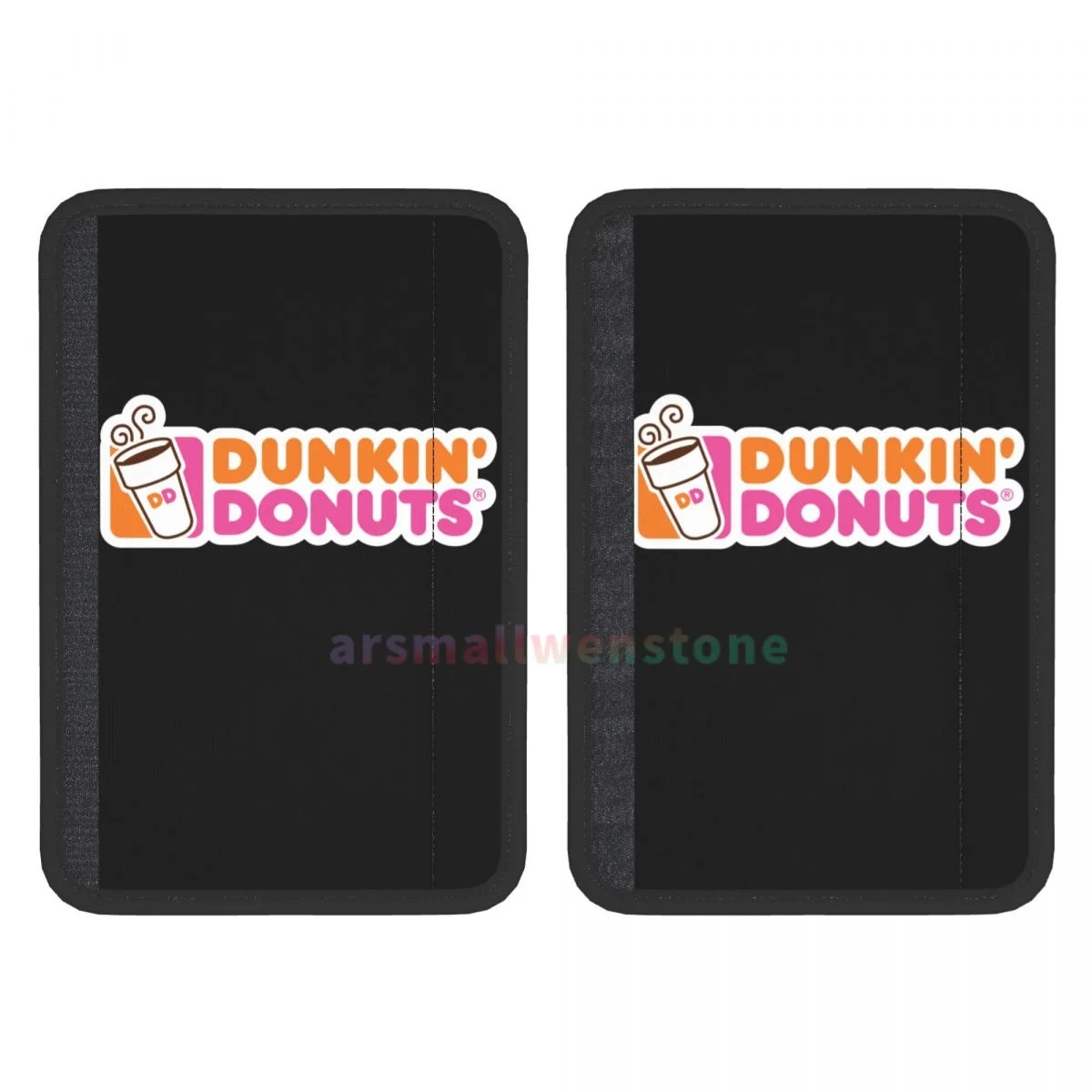 Dunkin Donuts Logo Stay Comfy and Protected on Long Drives with Shoulder Bags and Seat Belt Shoulder Pads