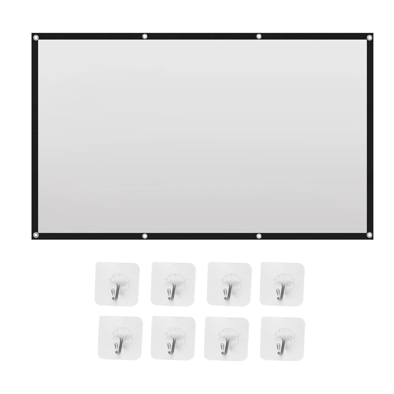 

Projector Screen For Home Theater HD White Foldable Anti-Crease