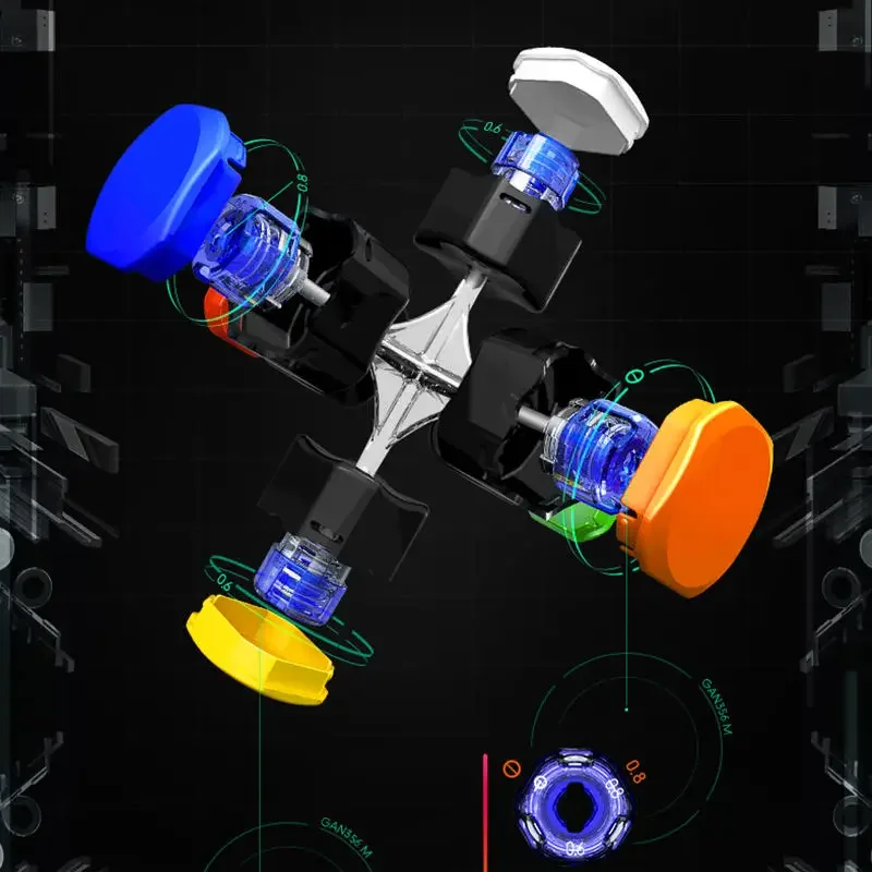 Oryginalna kostka magnetyczna GAN356 M UV 3x3x3 3x3 Speed GAN356M Puzzle GAN 356 M GES Magico Cubo Gancube Profesjonalna zabawka