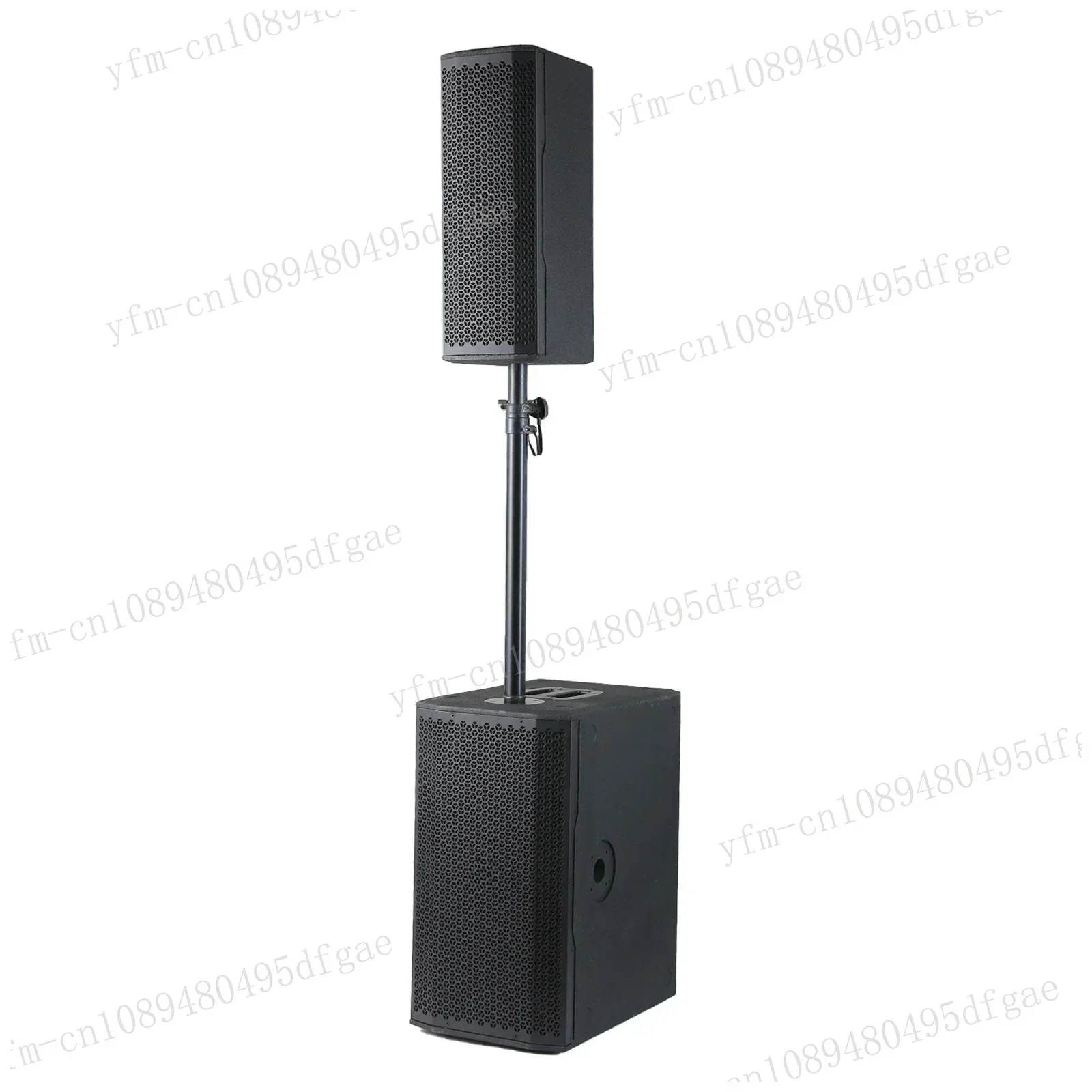 DASN B4 4000W Peak Audio Portable DJ Party Stage Sound Active Pro Column Speaker Dual 10 inch Subwoofer Home PA system