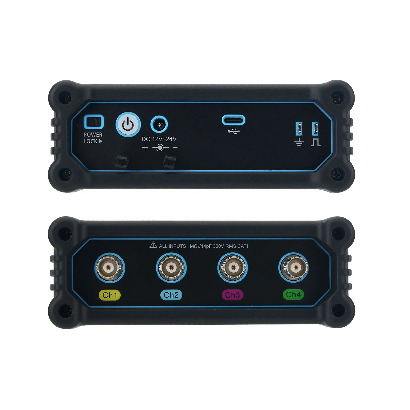 Micsig VTO2004 200MHz 4 Analog Channels Portable Split-Type Oscilloscope Android Device Compatible