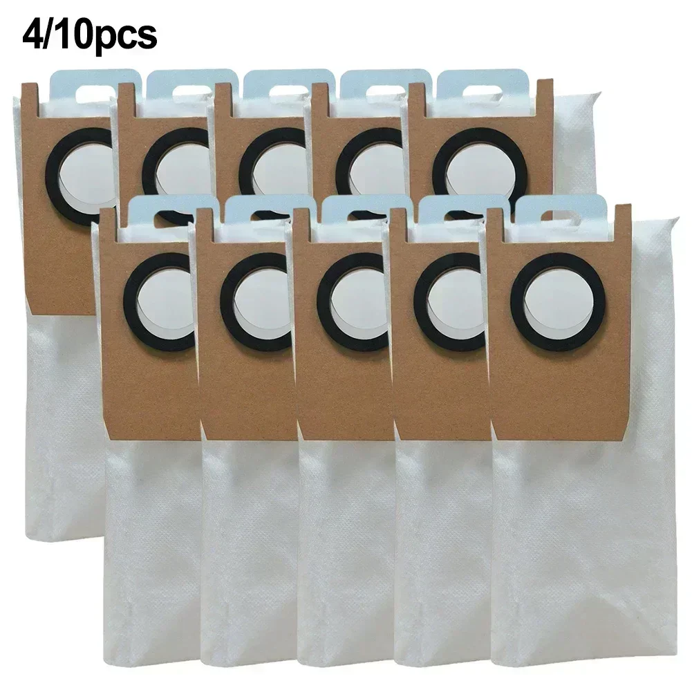 4/10 Pcs For Eu Fy Dust Bag For Robot Vacuum Cleaner For Omni S1 Pro, Ensures Hassle-free Replacement Robot Sweeper Spare Part