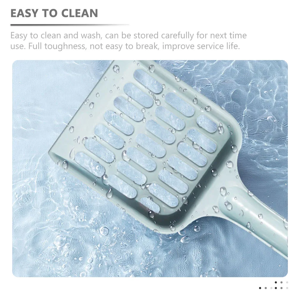 

4 Pcs PP Plastic Cat Litter Scoop Lightweight Compact Size Easy Storage Washable S Sifter Pet Accessories Household Use
