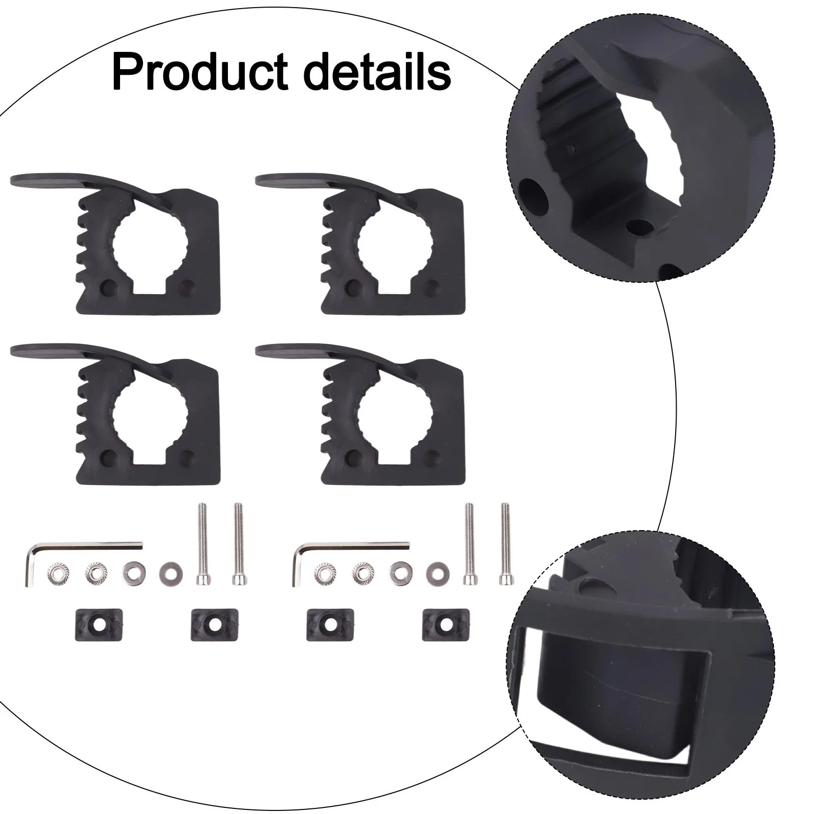 Workshop Setup Maintenance Shovel Holder Handle Keeper Black Protective Tool Mount for versatile Tool Holder Workshop
