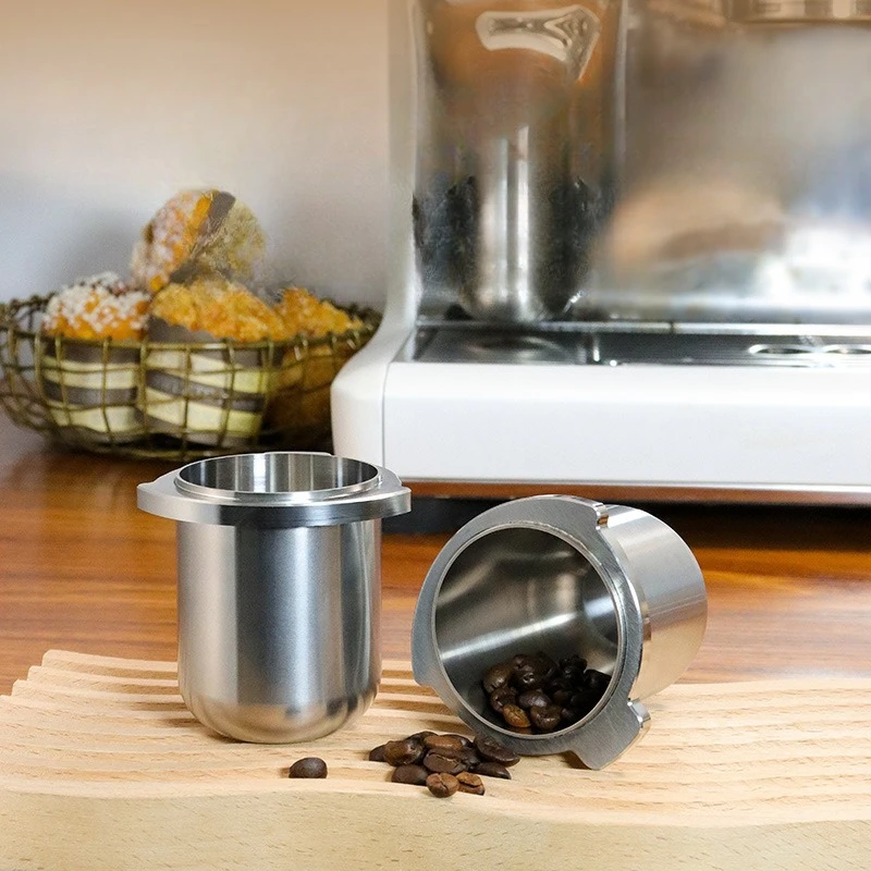 

Breville Coffee Maker Accessory Stainless Steel 54MM Dosing Cup Aroma Savor Mug Precise Ground Bean Transfer Barista Brewing