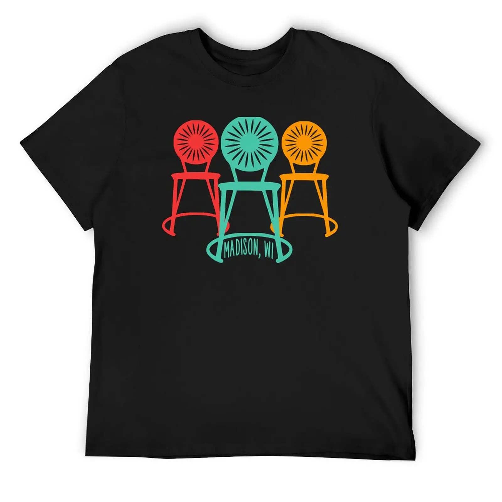 Terrace Chairs - Red, BlueGreen, Orange T-Shirt sublime shirts graphic tees cute clothes mens workout shirts