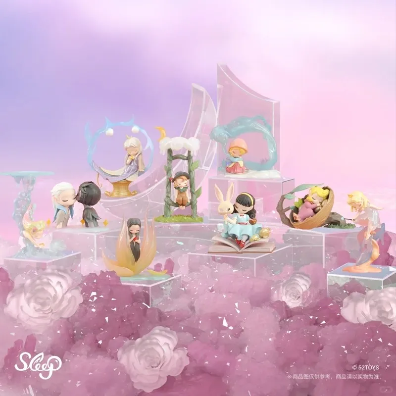 

52TOYS Серия «Сказки о сне»: Загадочная коробка-сюрприз, милая светящаяся фигурка, аниме-украшение для рабочего стола, детская игрушка, подарок на день рождения