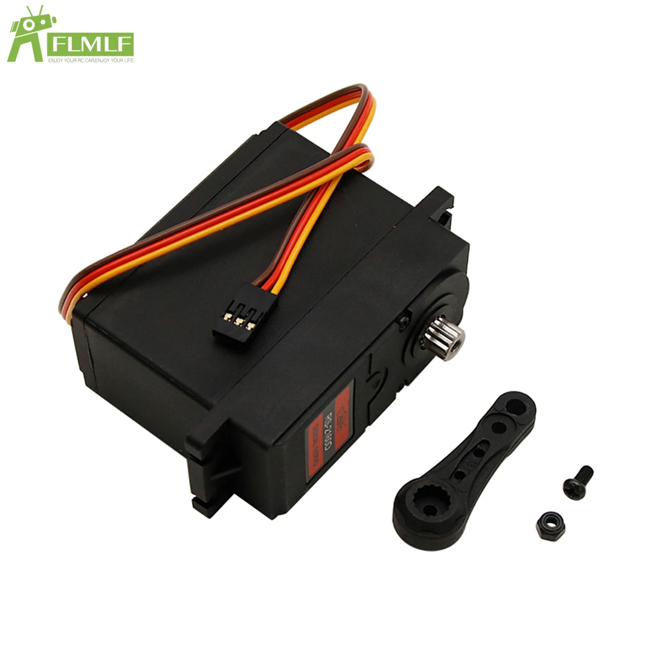 60kg 메탈 기어 플라스틱 쉘 1/5 HPI ROFUN BAHA ROVAN KM BAJA LOSI Rc 부품 용 양면 서보 암 15T/17T가있는 대형 서보