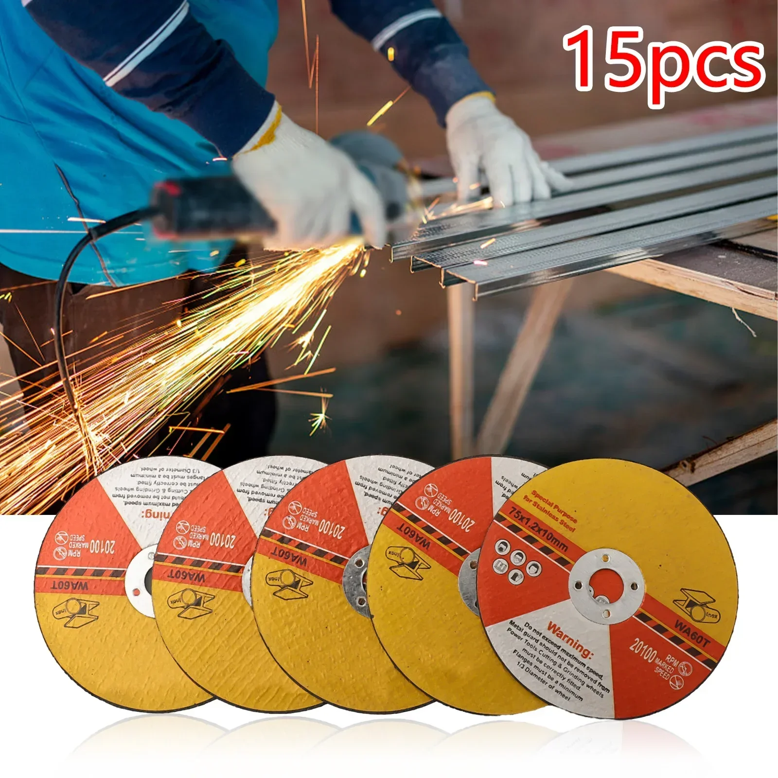 Imagem -02 - Wear-resistant Saw Blade Polegada 75 mm Disco de Corte para Rebarbadora Acessórios para Ferramentas Elétricas Brand New Alta Qualidade