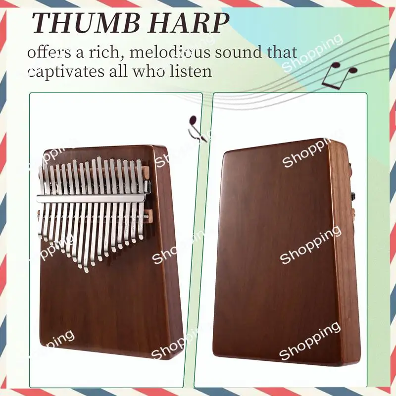 

A44M Kalimba Thumb Piano Walnut Thumb Piano With Open Holes Kalimba High Quality Finger Piano