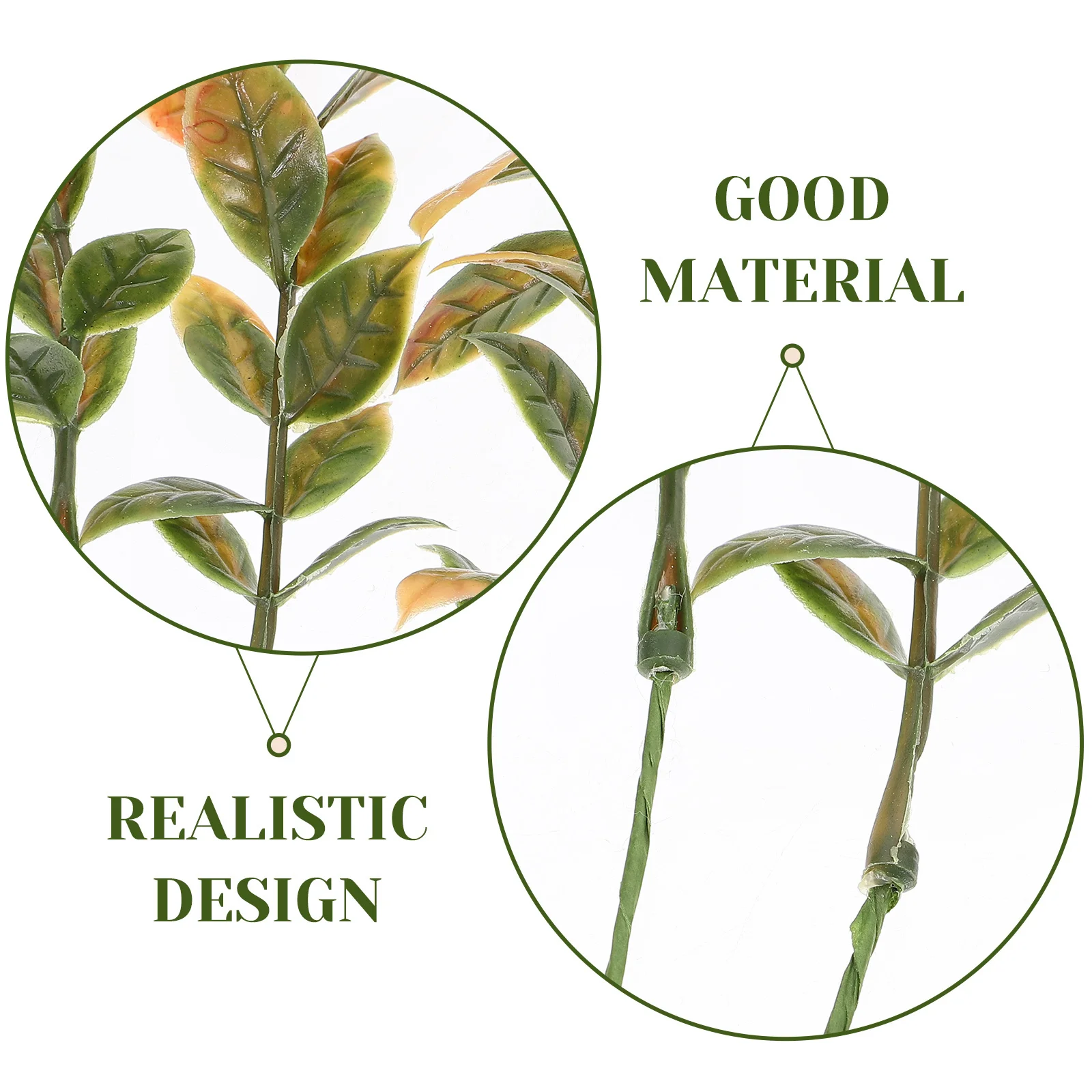 

10Pcs Simulation Greenery Artificial Plant Stems Realistic Faux for Home Wedding Party Bouquet Decoration