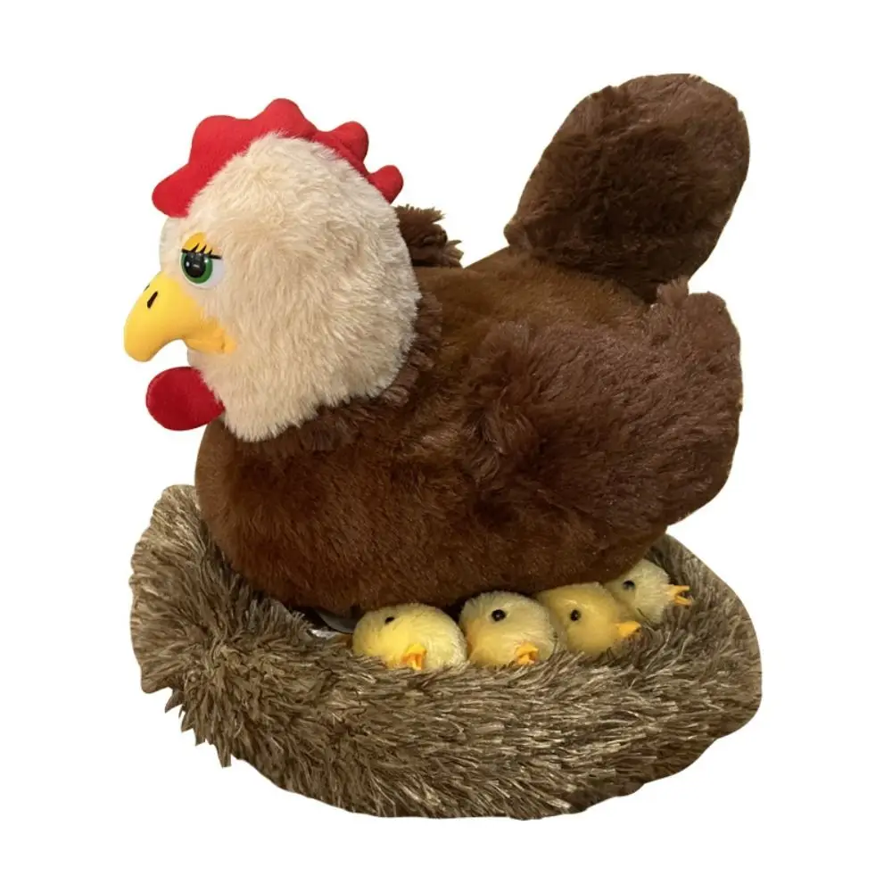 

Simulation Hen Plush Chicken Toy Funny Cute Hen Shape Plush Toy Yellow Soft Chick Family Plush Toys Decor