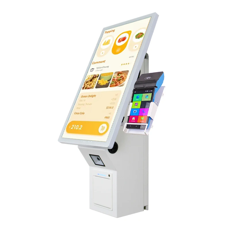 Automated Touch Screen Self Service Payment Machine 21.5" Desktop&Wall Mount Cashless