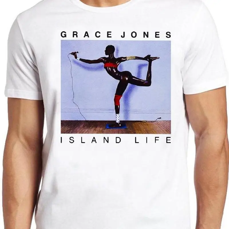 Grace Jones T Shirt Island Life Model Singer Retro Cool Top Tee