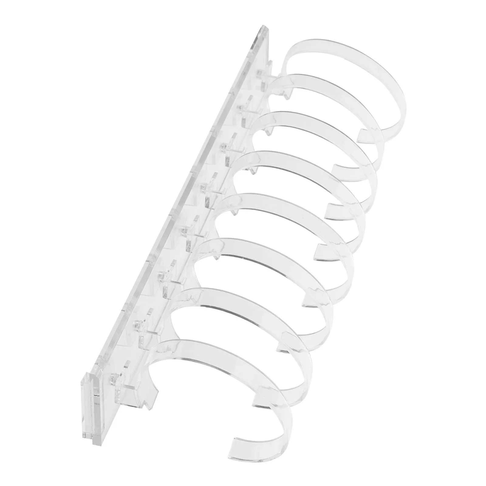 Acrylic Clear Watch Display Stand Holder Organizer For Retail Store Watch Display Home Organized 8-Position Transparent