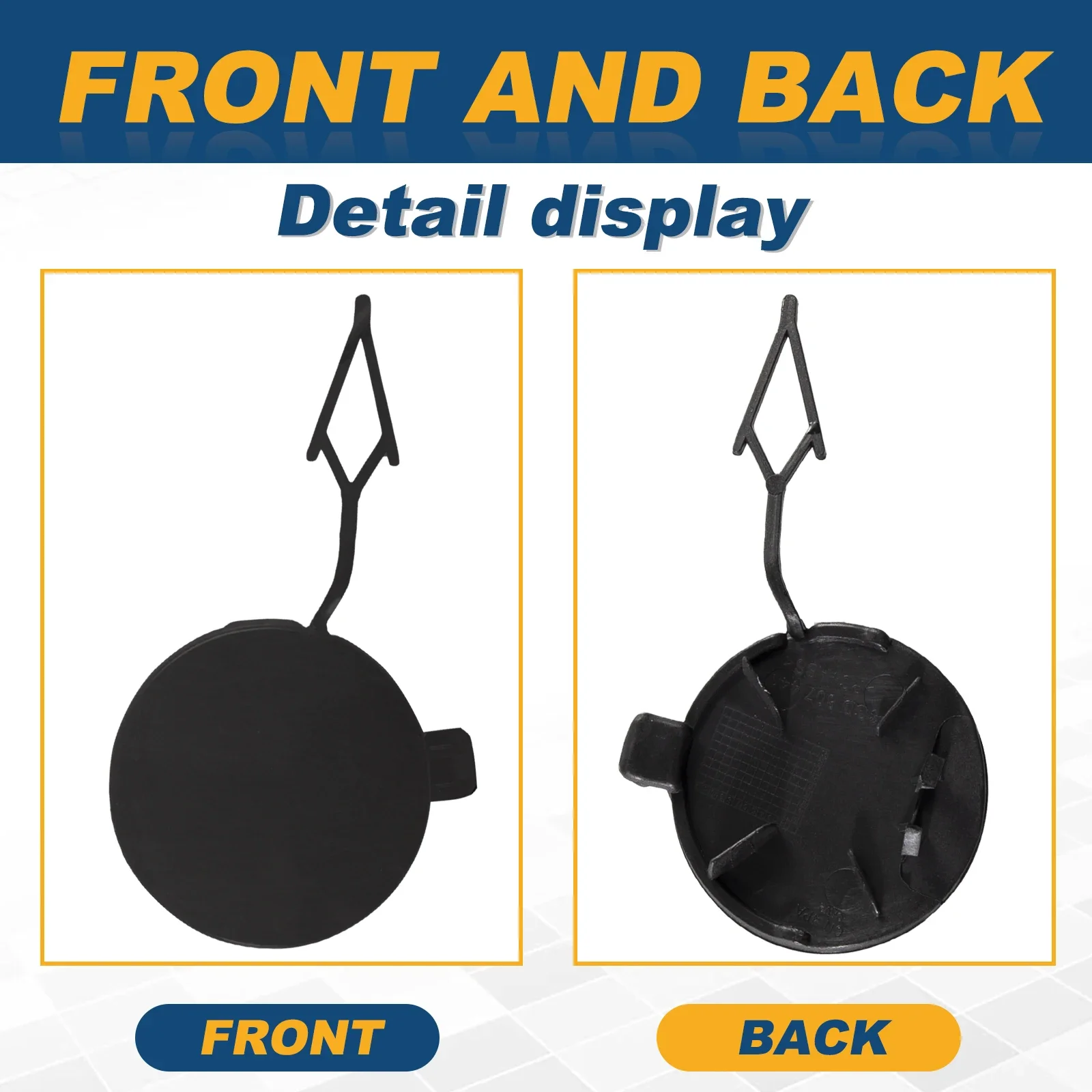 For VW Passat B8 2015 2019 Rear Bumper Tow Hook Cap Towing Eye Cover 3G5807441 Car Accessories